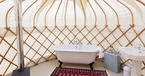 The Yurt at Harptree Court, Somerset