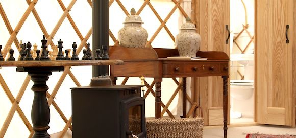 The Yurt at Harptree Court, Somerset