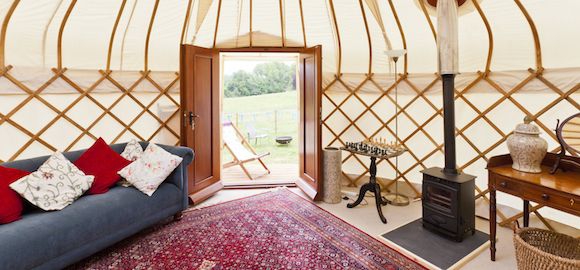 The Yurt at Harptree Court, Somerset