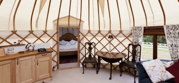 The Yurt at Harptree Court, Somerset