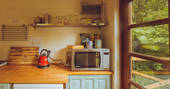 Kingfisher Yurt kitchen, Wendover, Buckinghamshire