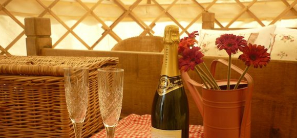 Elderflower Yurt, Secret Cloud Yurts, Derbyshire