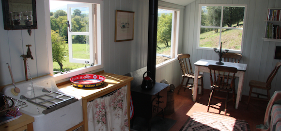 fisher hut, Kingfisher Camp, Black Mountains, Herefordshire