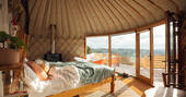 Bedroom at Sky Yurt