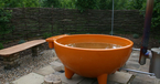 hot tub close up, Coppice Woodland, Guilden Gate