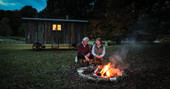 Campfire at Heather Hut, Northumberland