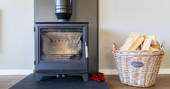 Firewood provided for the wood-burner inside your safari lodge at Bird Holme Glamping in Nottinghamshire