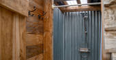 shower at Offa's Dyke Yurt in Shropshire