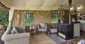 Luxury Lodge Tent 017 2022 Interior Side View by Chris Rawlings