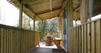 veranda at Damson Cabin