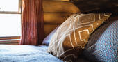 Inshriach Loghouse cabin bed, near Aviemore, Highland, Scotland