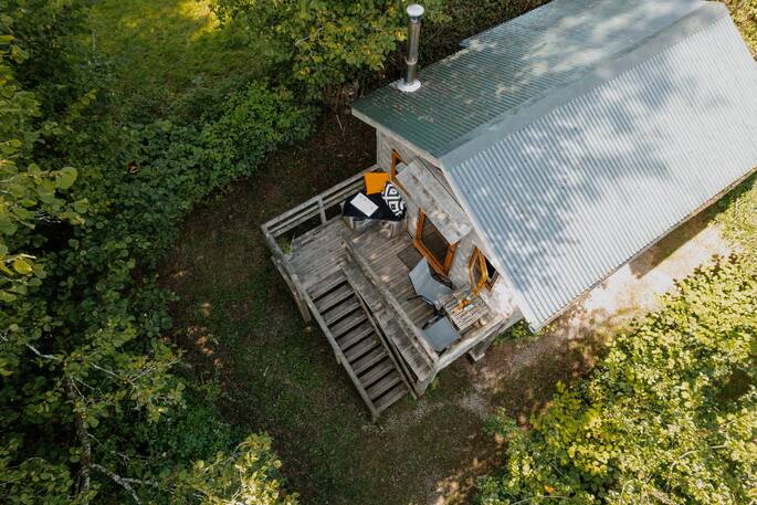 Tree house from above
