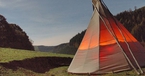 Mountain tipi, Eco Retreats, Wales
