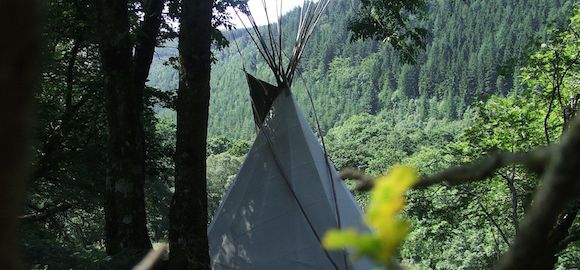 Mountain tipi, Eco Retreats, Wales