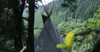 Mountain tipi, Eco Retreats, Wales
