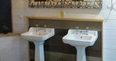 Puybeton treehouse dordogne france europe european glamping holidays bathroom sinks pretty rustic interior