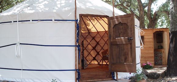 Jaipur, The Hoopoe Yurt Hotel, Andalucia, Spain
