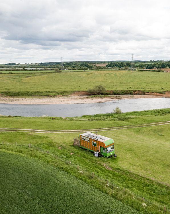 Martin Green on the edge of the river