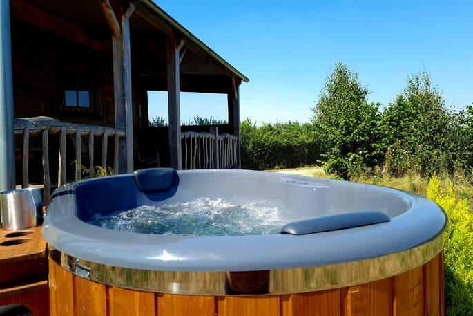 Gold Panners outdoor hot tub 