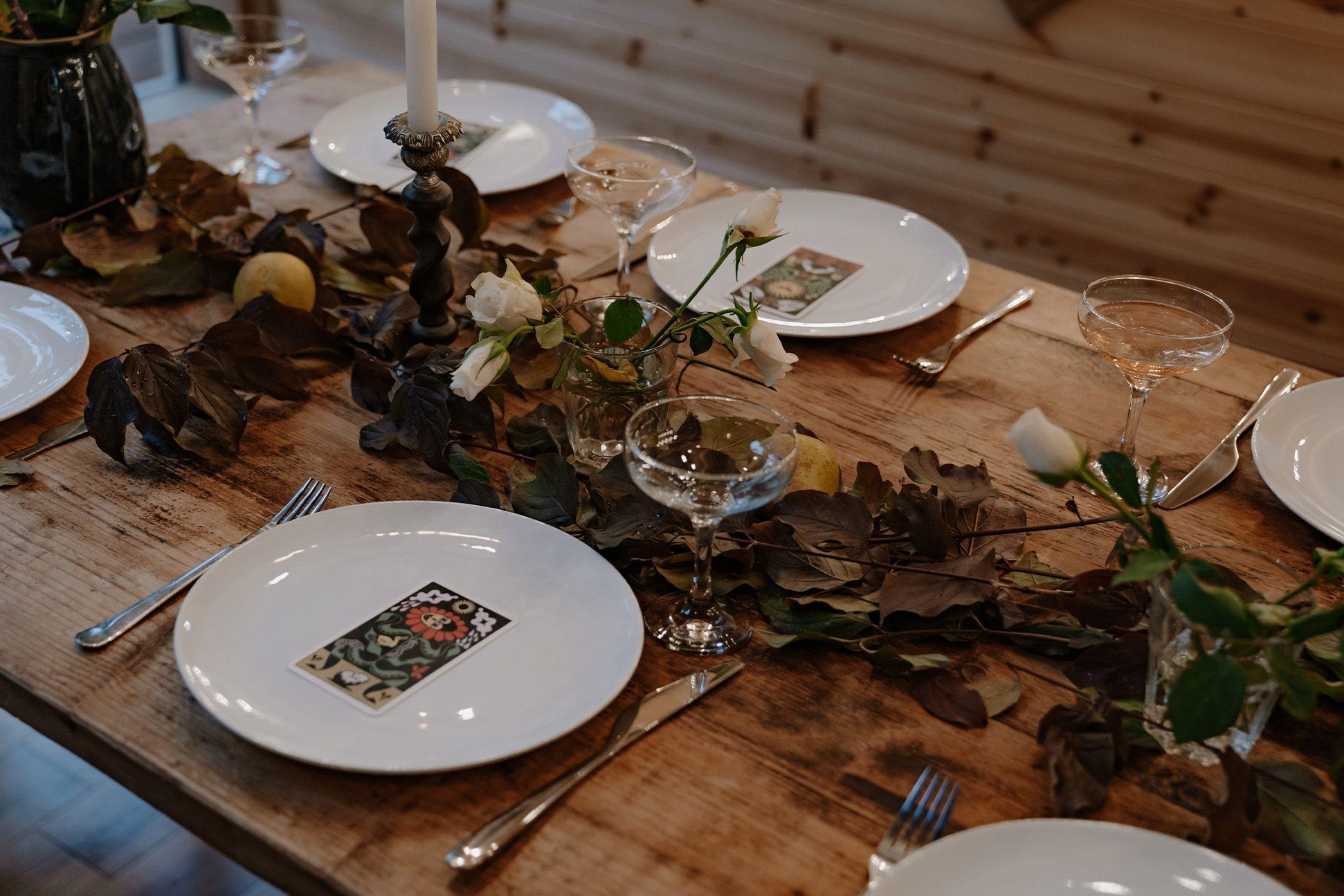 A celebration table setting 