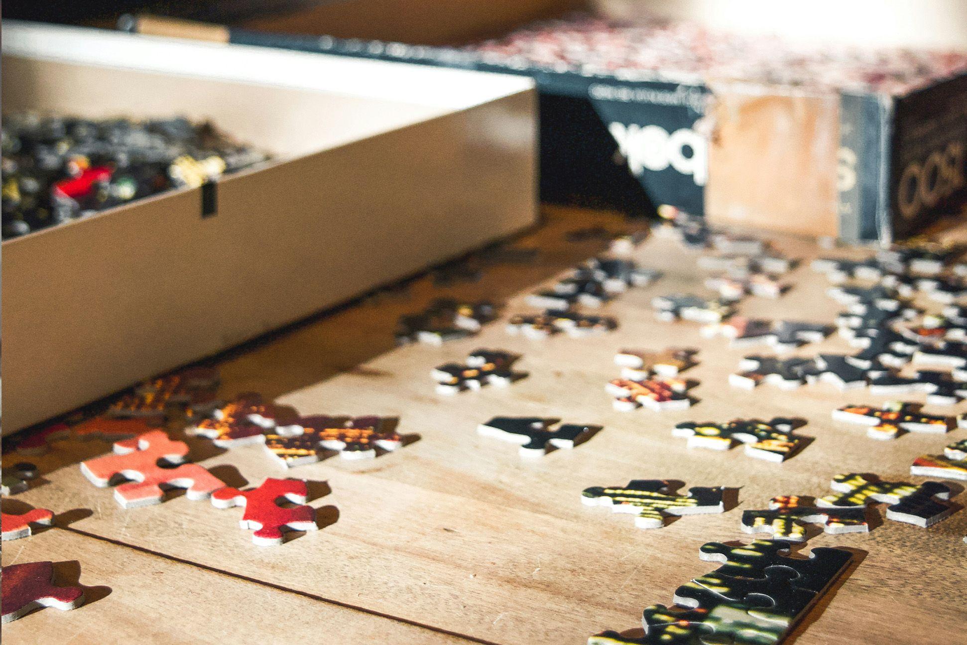 A jigsaw puzzle 