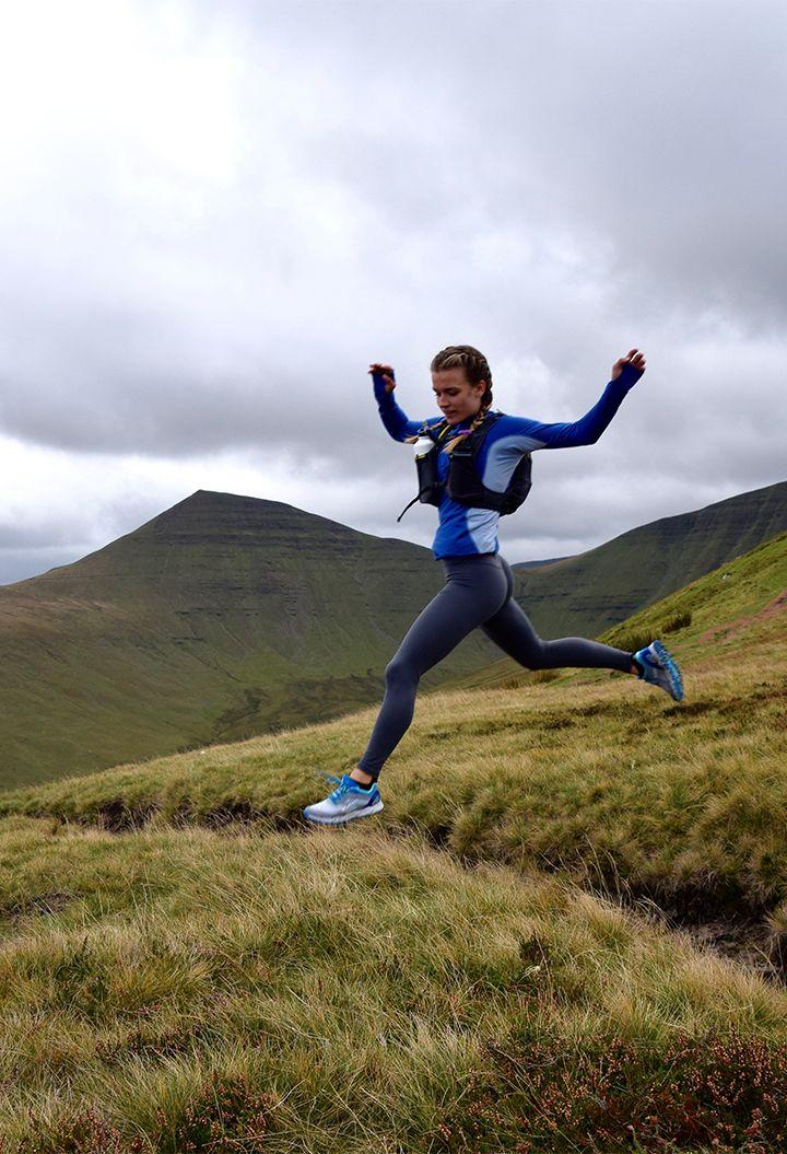 Person running a trail 