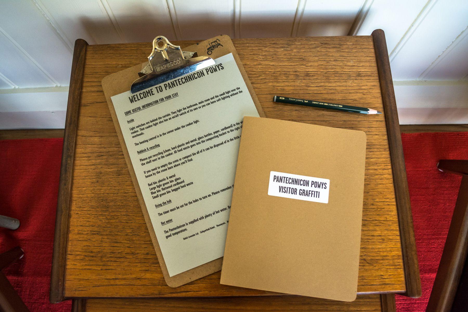 Checklist of things to include in your space