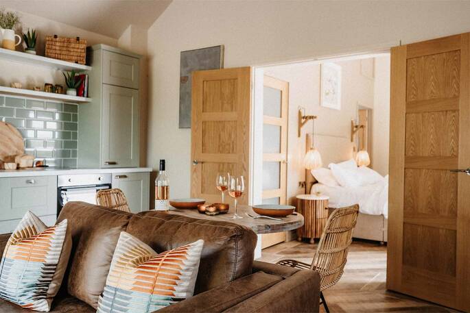 Comfortable king size bed