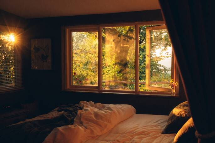 12 - sunset from the bedroom