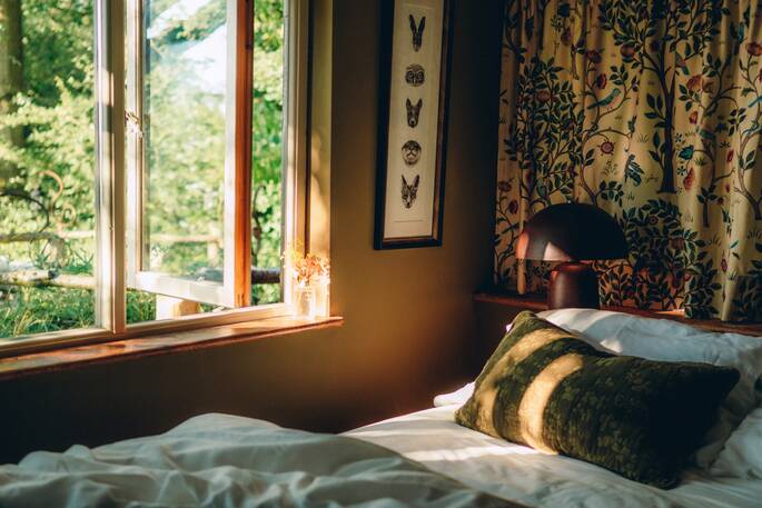 3 - sun rays coming into the bedroom
