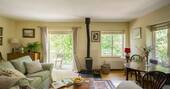 The Workshop cabin living room, Beechwood Cottages, Bath & N.E. Somerset