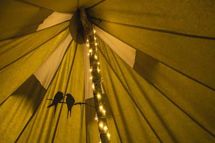 Bell tent ceiling