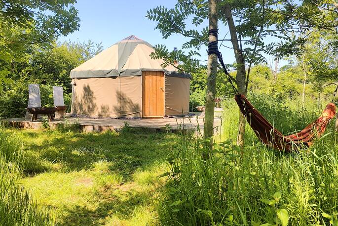 Yurt and hammock