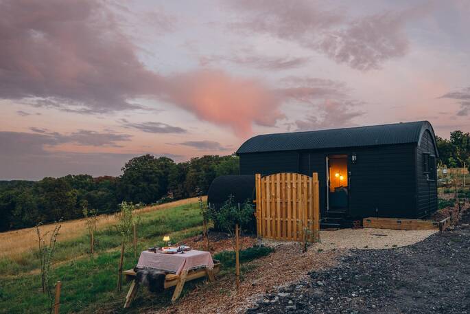 Evening at Lyra cabin