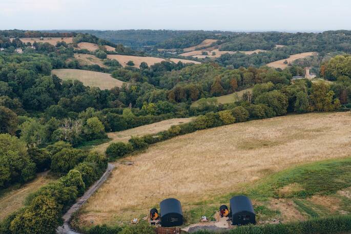 Midford Valley Cabin views