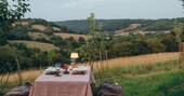 Outdoor dining with a view