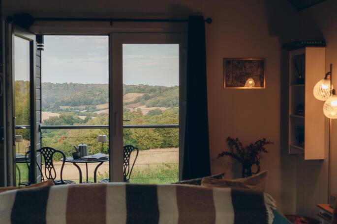 View from the bed