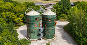 Silos from above