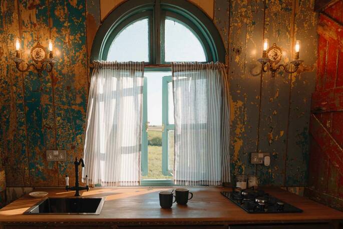 View to the farmland