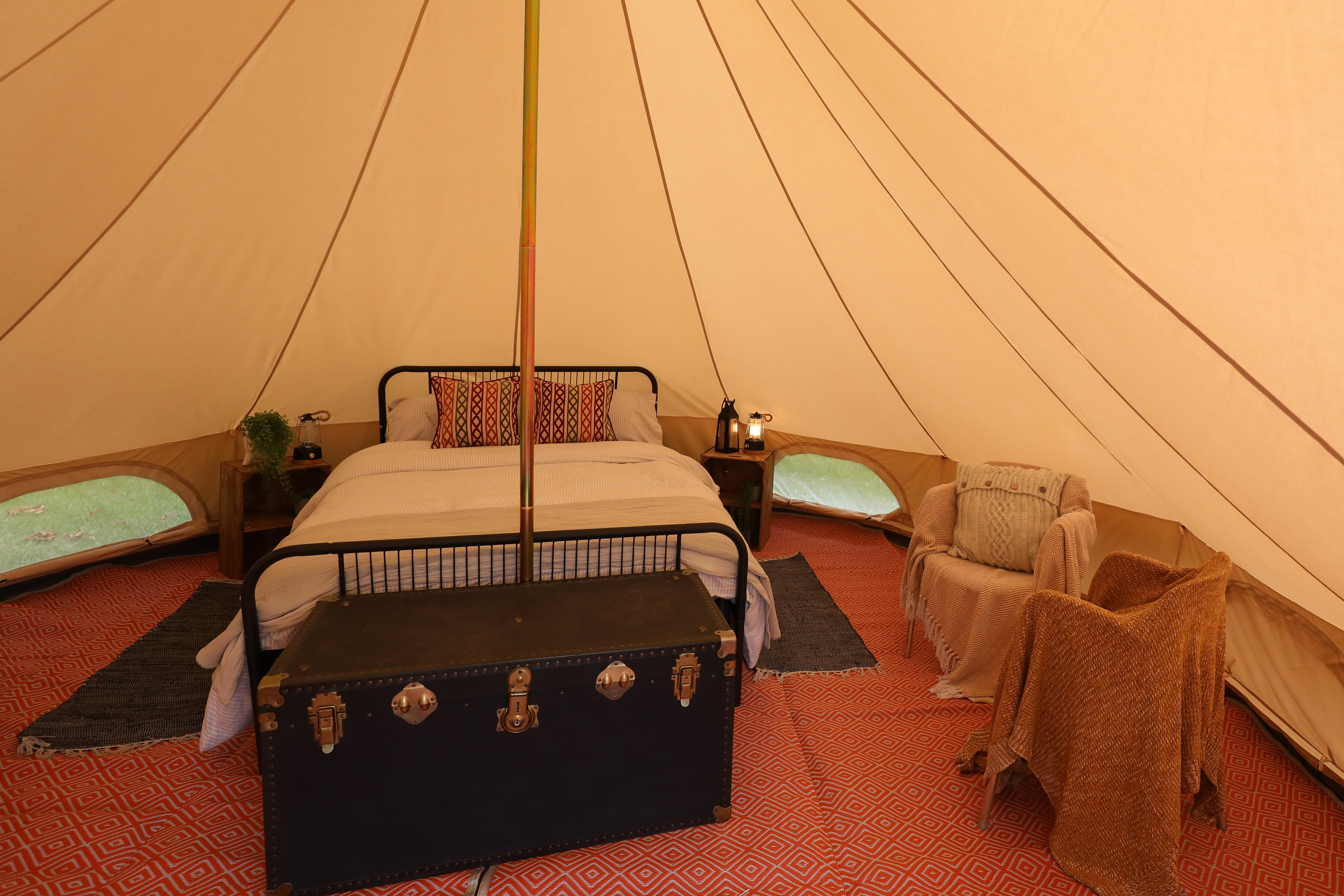 grafham bell tent in cambridgeshire canopy stars