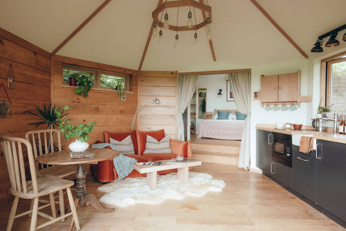 Open plan interior