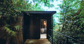 Sauna entrance