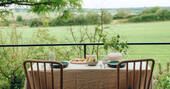 View from the outdoor dining table