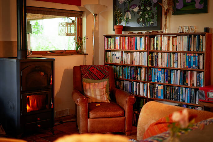 Books and armchair