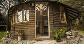 Exterior view of the treehouse kitchen at Bodrifty Farm, Cornwall