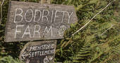 Sign for the fully wheelchair accessible Bodrifty Farm in Cornwall