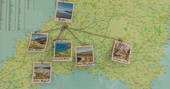 Map of local day trips to explore from Ekopod in Cornwall
