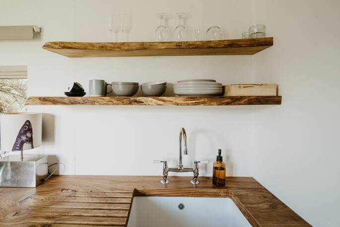 Kitchen shelves