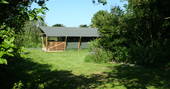 View of Mabbs, from a distance at Little Nook Glamping, Cornwall