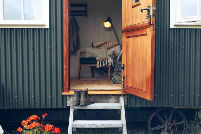 9 - Entrance to hut
